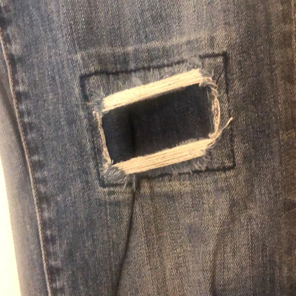 Kut from the Kluth Jeans Cameron straight leg Crop jean patchwork SZ 4 - Picture 3 of 5